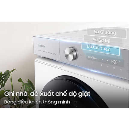 Máy Giặt Sấy Samsung Bespoke AI Inverter Giặt 12 kg - Sấy 8 kg WD12BB944DGHSV