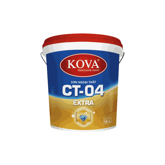 Sơn Ngoại Thất KOVA Cao Cấp CT-04 Extra (Bóng mờ – Nền S,T)