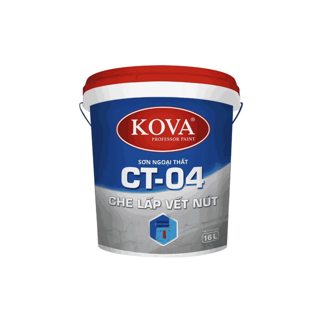 Sơn Ngoại Thất KOVA CT-04 Che Lấp Vết Nứt (Bóng mờ – Nền S,T)