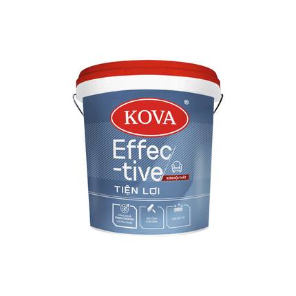 Sơn Nội Thất KOVA Effective Tiện Lợi (Mờ - Nền S)