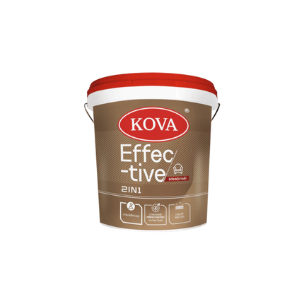 Sơn Nội Thất KOVA Effective 2 in 1 (Mờ - Nền S)
