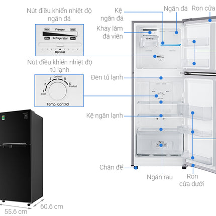Tủ lạnh Samsung Inverter 208 lít RT20HAR8DBU/SV