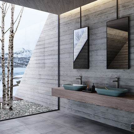 Chậu Rửa Lavabo TOTO LW630JDW/F#ASB Đặt Bàn Xanh Tro