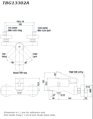 Củ Sen Toto TBG13302A Nóng Lạnh Dòng GT