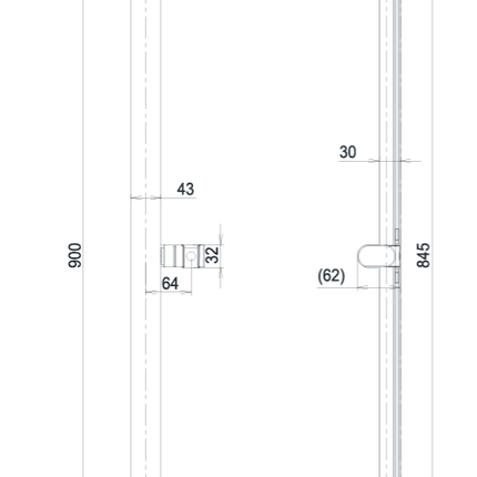 Thanh Trượt TOTO Dòng G TBW160V0A