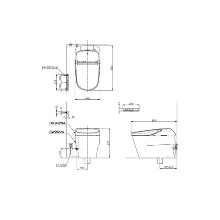 Bàn cầu điện tử NEOREST XH I CW992VA#NW1 TCF992WA#NW1 T53P100VR | Thi…