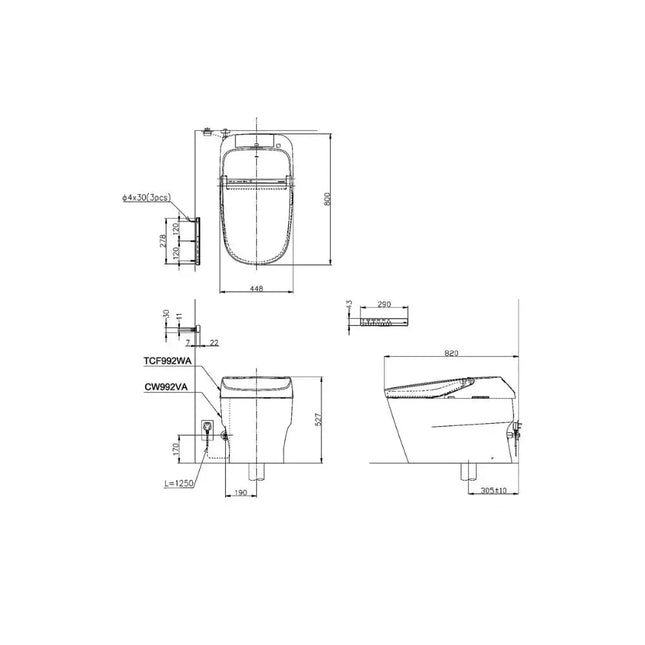 Bàn cầu điện tử NEOREST XH I CW992VA#NW1 TCF992WA#NW1 T53P100VR | Thi…