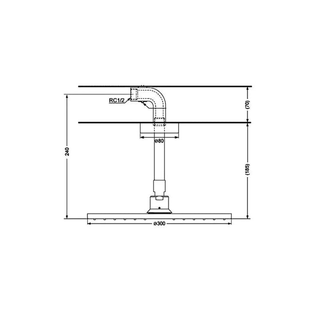 Bát sen gắn trần DBX113-1CA | Thiết Bị Vệ Sinh TOTO