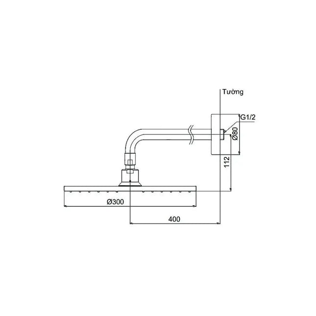 Bát sen gắn tường DBX113CA | Thiết Bị Vệ Sinh TOTO