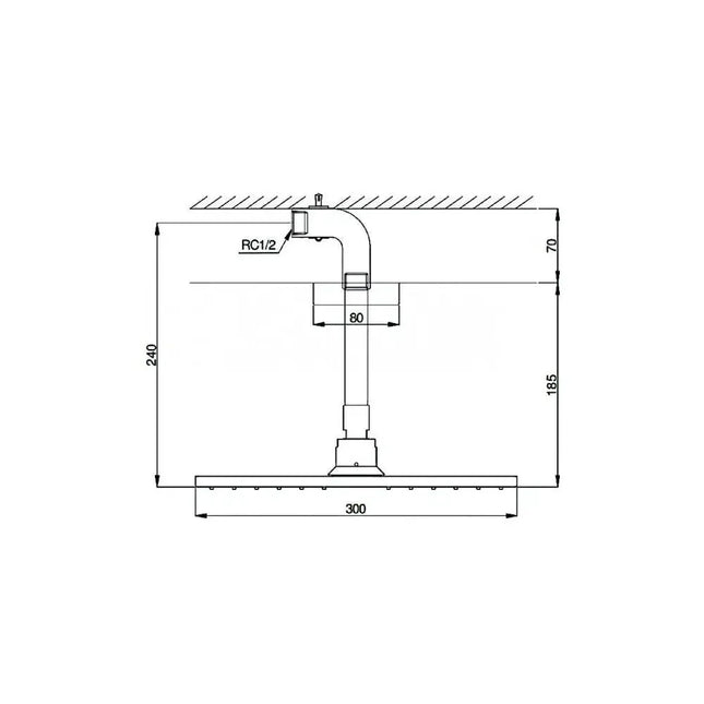 Bát sen gắn trần DBX114-1CAM | Thiết Bị Vệ Sinh TOTO