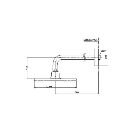 Bát sen gắn tường DBX115CAMR | Thiết Bị Vệ Sinh TOTO