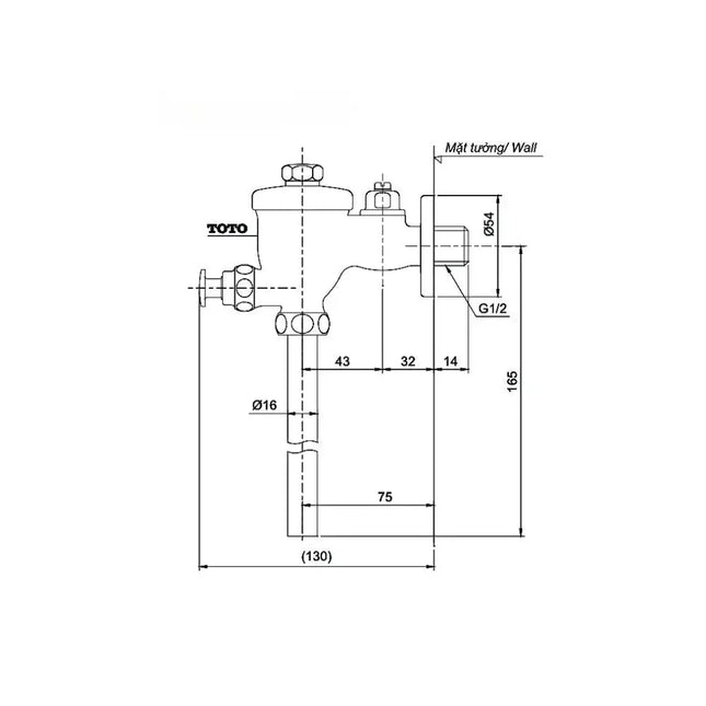Du601N Van Xả Tiểu Nam