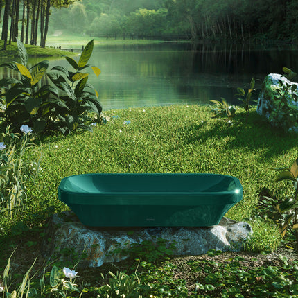 Chậu Rửa Lavabo TOTO LW630JDW/F#FRG Đặt Bàn Rừng Xanh 600x370 mm
