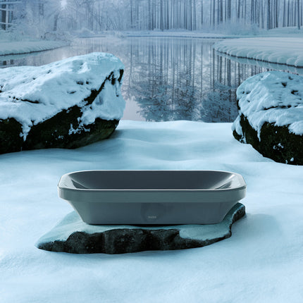 Chậu Rửa Lavabo TOTO LW630JDW/F#ASB Đặt Bàn Xanh Tro