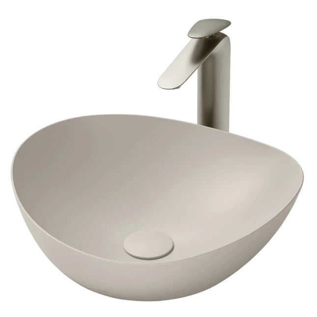Chậu Rửa Lavabo TOTO LT4704G19#MBE Đặt Bàn Màu Be Mờ 420x460x177 mm