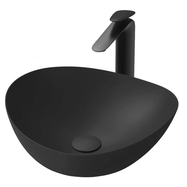 Chậu Rửa Lavabo TOTO LT4704G19#MBL Đặt Bàn Màu Đen Mờ 420x460x177 mm