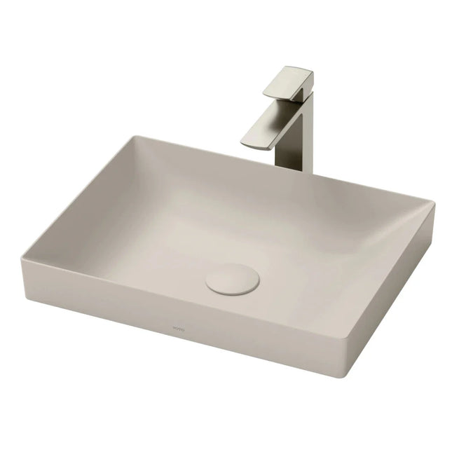 Chậu Rửa Mặt Lavabo TOTO LT4715G17#MBE Đặt Bàn Màu Be 500x380 mm