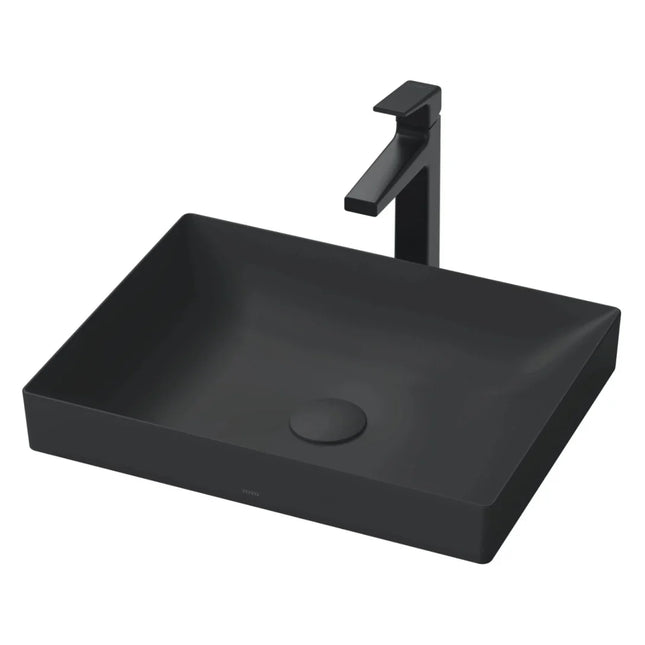 Chậu Rửa Mặt Lavabo TOTO LT4715G19#MBL Đặt Bàn Màu Đen Mờ 500x380 mm