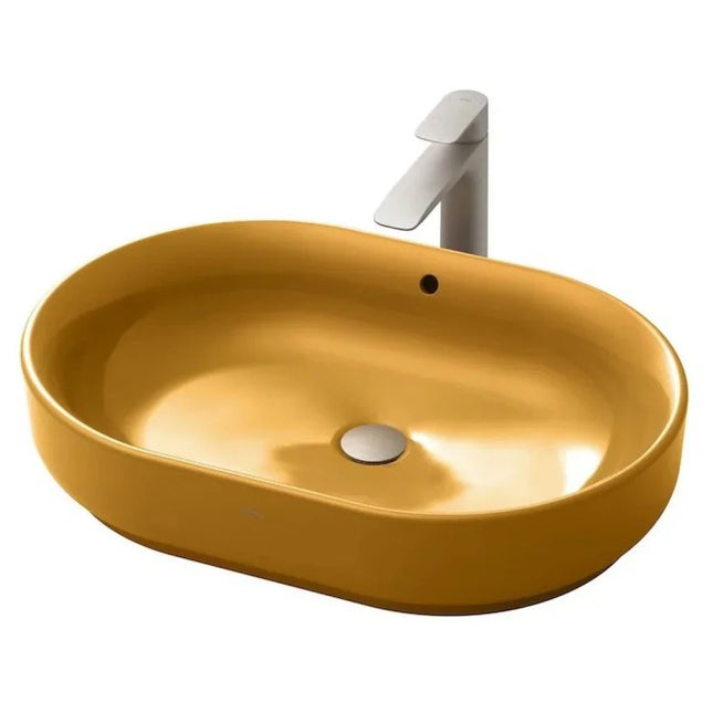 Chậu Rửa Lavabo TOTO LW896JW/F#MDR Đặt Bàn Cam Vàng