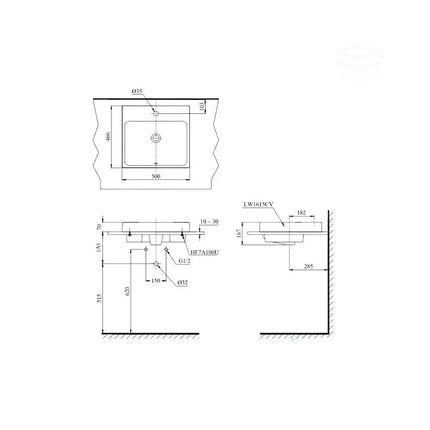 Lt1615C#Xw Lavabo Đặt Trên Bàn