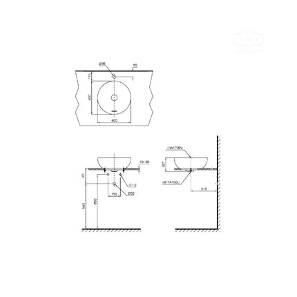 Lt1706#Xw Lavabo Đặt Trên Bàn