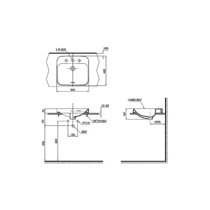 Lt5615#Xw Lavabo Đặt Trên Bàn