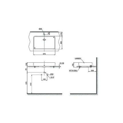 Lt952#Xw Lavabo Đặt Trên Bàn