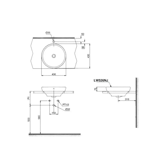 Lw526Nju#W Lavabo Đặt Trên Bàn