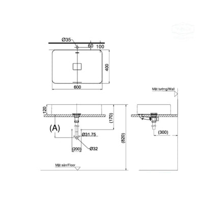 Pjs03We#Mw Lavabo Đặt Trên Bàn