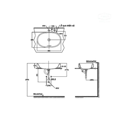 Pjs05We#Gw Lavabo Đặt Trên Bàn