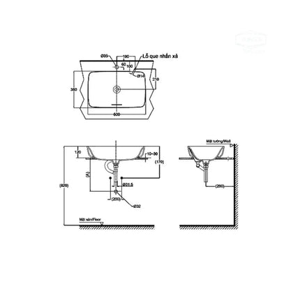 Pjs06We#Gw Lavabo Đặt Trên Bàn