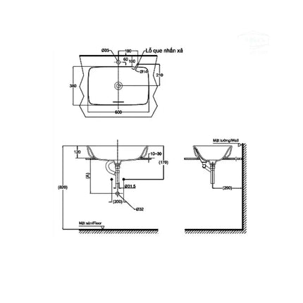 Pjs06We#Mw Lavabo Đặt Trên Bàn