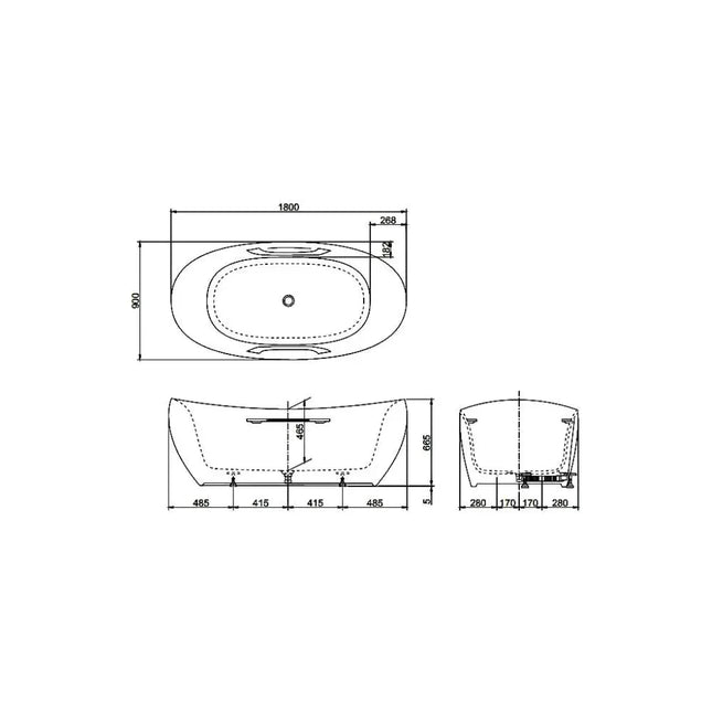 Bồn tắm đặt sàn GALALATO PJY1814HPWE#MW | Thiết Bị Vệ Sinh TOTO