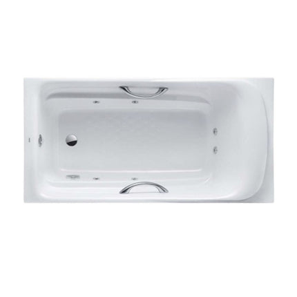 Bồn tắm massage TOTO PPYK1760ZLHPNE#P TVBF412 DB505R-2B ngọc trai 1m7 tay vịn gồm bộ xả thải