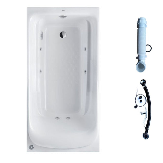 Bồn Tắm Massage TOTO PPYK1760ZLPNE#P TVBF412 DB505R-2B Ngọc Trai 1m7 Gồm Bộ Xả Thải