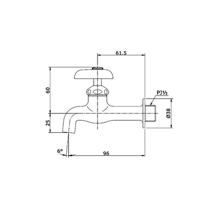 T23B13 Vòi Lavabo Lạnh