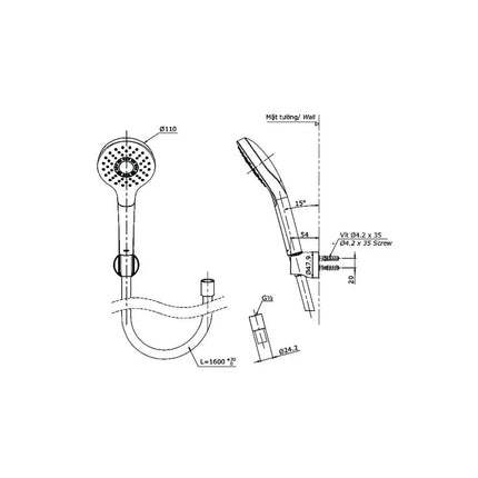 Tbg01302Va Tbw01008A Sen Tắm Gắn Tường