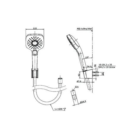 Tbg01302Va Tbw02006A Sen Tắm Gắn Tường