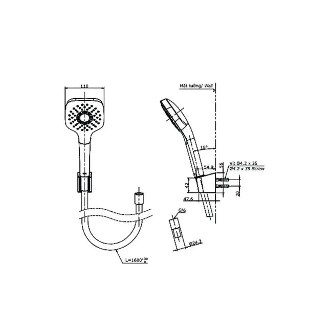 Tbg02302Va Tbw02005A Sen Tắm Gắn Tường