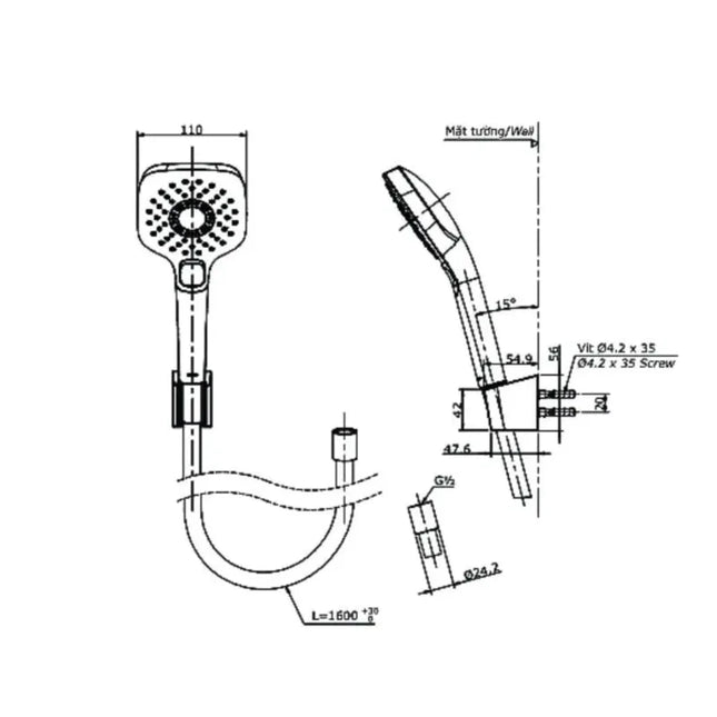 Tbg02302Va Tbw02006A Sen Tắm Gắn Tường