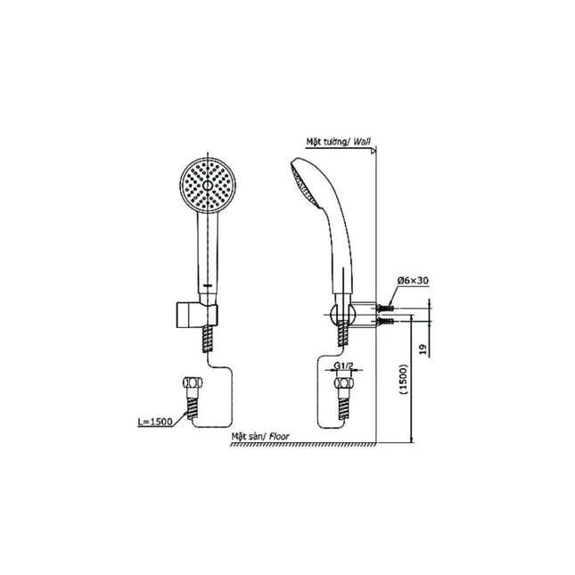 Tbg03302Va Dgh104Zr Sen Tắm Gắn Tường