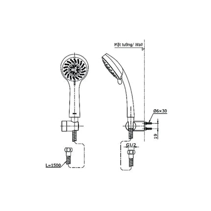 Tbg03302Va Dgh108Zr Sen Tắm Gắn Tường