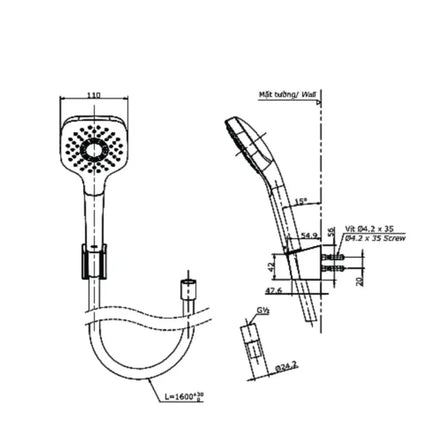Tbg03302Va Tbw02005A Sen Tắm Gắn Tường