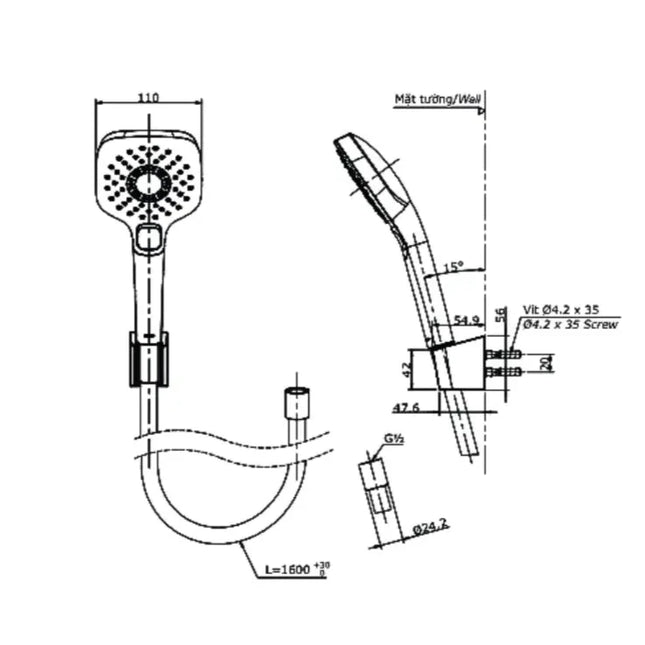 Tbg03302Va Tbw02006A Sen Tắm Gắn Tường