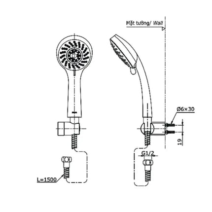 Tbg04302Va Dgh108Zr Sen Tắm Gắn Tường