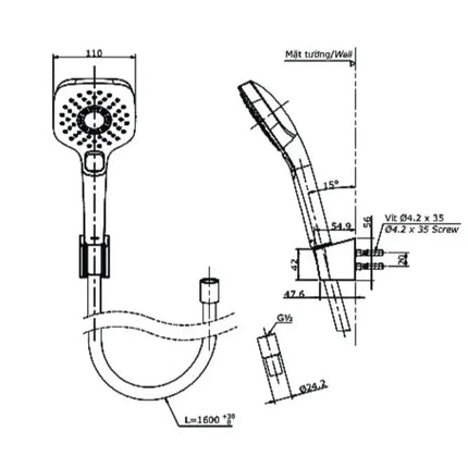 Tbg04302Va Tbw02006A Sen Tắm Gắn Tường