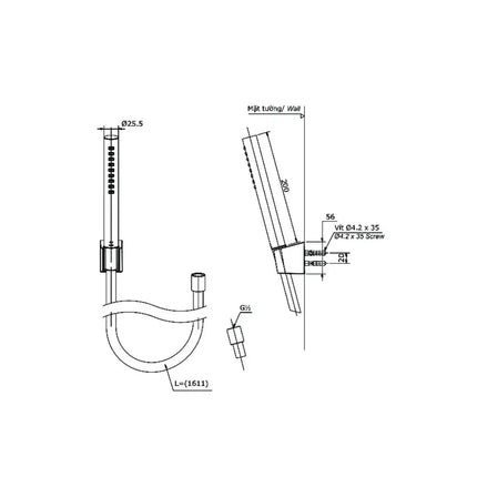 Tbg04302Va Tbw02017A Sen Tắm Gắn Tường