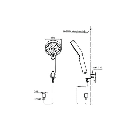 Tbg04302Va Tbw07009A Sen Tắm Gắn Tường