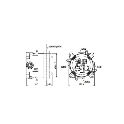 Van gật gù điều chỉnh GC TBG08303VA TBN01001B | Thiết Bị Vệ Sinh TOTO