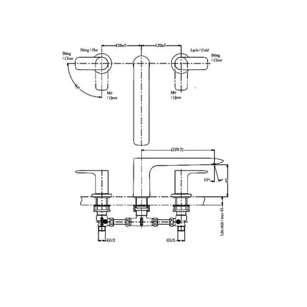 Van gật gù điều chỉnh GC TBG08304V TBN01001B | Thiết Bị Vệ Sinh TOTO